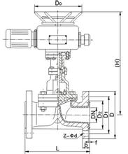 電動隔膜閥,電動襯膠隔膜閥–外形尺寸和連接結(jié)構(gòu)圖尺寸 電動隔膜閥,電動襯膠隔膜閥–外形尺寸和連接結(jié)構(gòu)圖尺寸