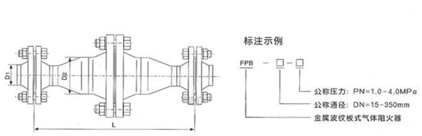 天然氣阻火器型號規(guī)格尺寸圖 天然氣阻火器型號規(guī)格尺寸圖